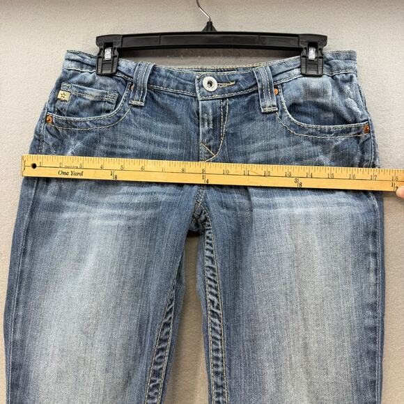 Big Star Jeans Women's 28R (6) Blue Straight Leg Low Rise Normcore Preppy - Picture 13 of 16